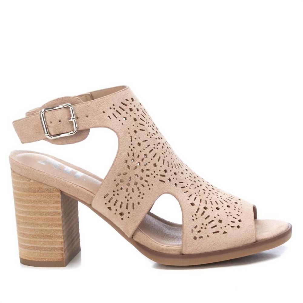 NEW XTI women's suede sandals in beige
